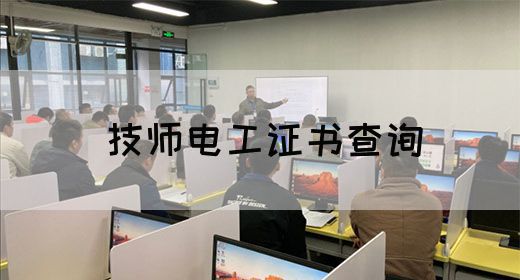 技师电工证书查询