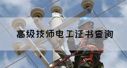 高级技师电工证书查询