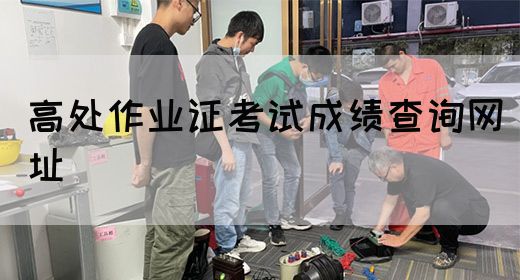 高处作业证考试成绩查询网址