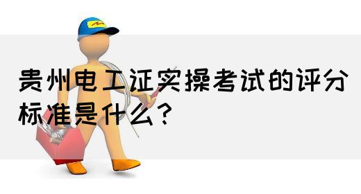 贵州电工证实操考试的评分标准是什么？