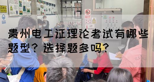 贵州电工证理论考试有哪些题型？选择题多吗？