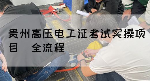 贵州高压电工证考试实操项目（全流程）