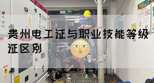 贵州电工证与职业技能等级证区别